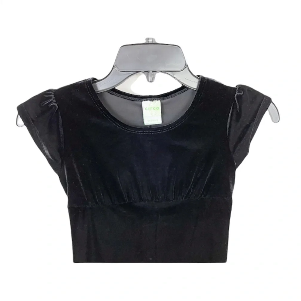 CIRCO Girls Black Velvet Dress